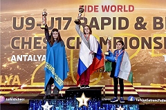 Алиса Юнкер завоевала два «золота» на первенстве мира среди школьников по рапиду и блицу