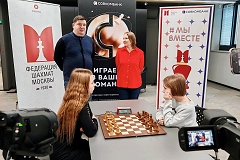 Матч двух шахматных принцесс прошел в Клубе ФШМ