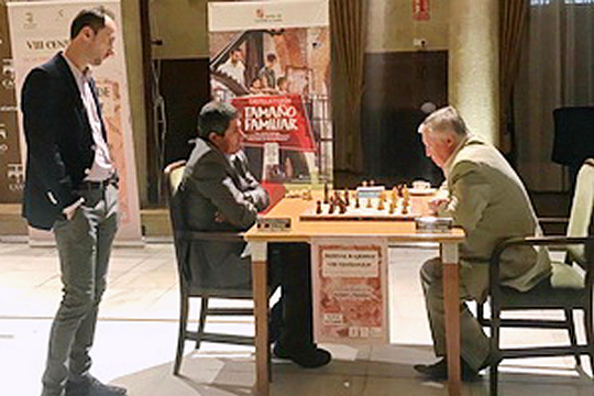 Анатолий Карпов разделил третье место на турнире в испанской Саламанке