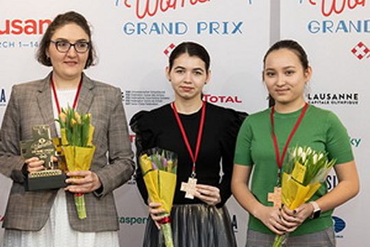Александра Горячкина разделила первое место в третьем этапе Гран-при ФИДЕ