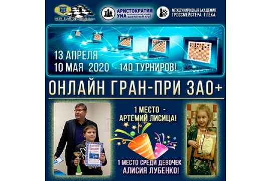 Подведены итоги серии онлайн-турниров Гран-при ЗАО г. Москвы