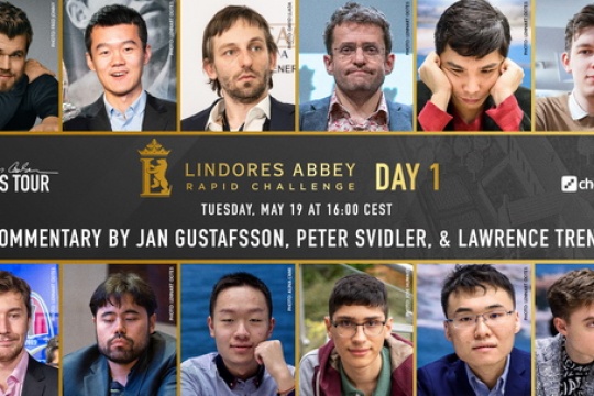 Сергей Карякин и Хикару Накамура лидируют на супертурнире Lindores Abbey Rapid Challenge
