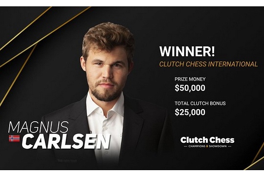 Магнус Карлсен выиграл супертурнир Clutch Chess International
