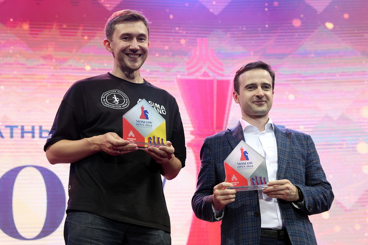 Сергей Карякин выиграл Матч звезд у Эрнесто Инаркиева на форуме Moscow Open 2024