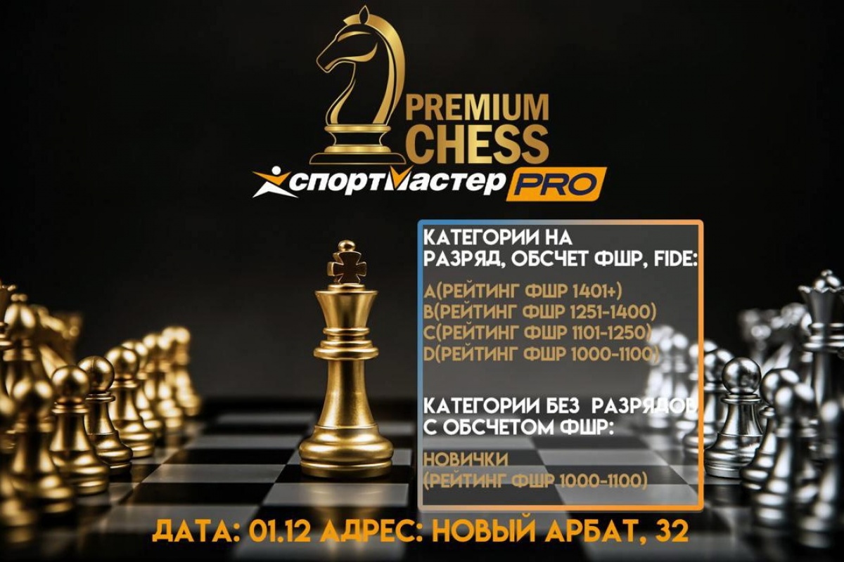 Турниры по рапиду Premium Chess пройдут в следующее воскресенье