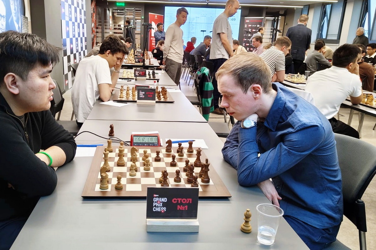 Казыбек Ногербек и Максим Самусенко вышли в лидеры на турнире Иви Grand Prix Chess II 