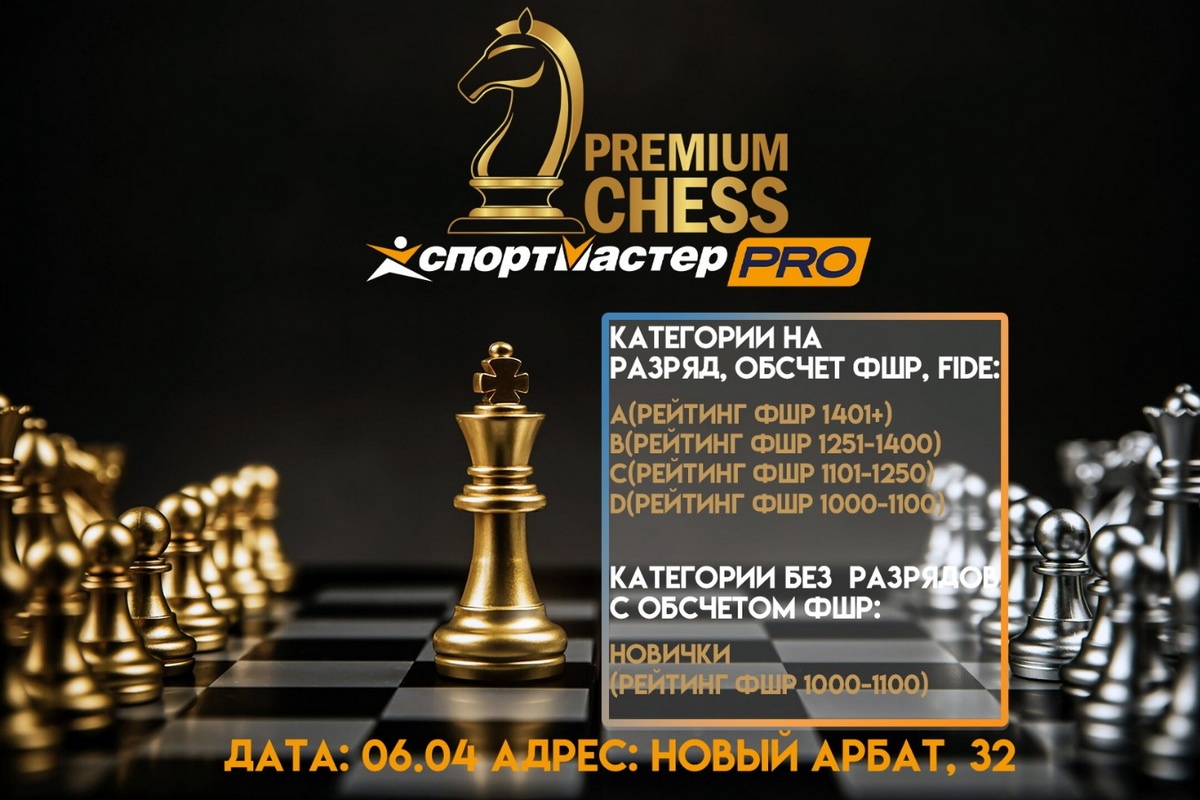 Турниры Premium Chess по рапиду пройдут в следующее воскресенье