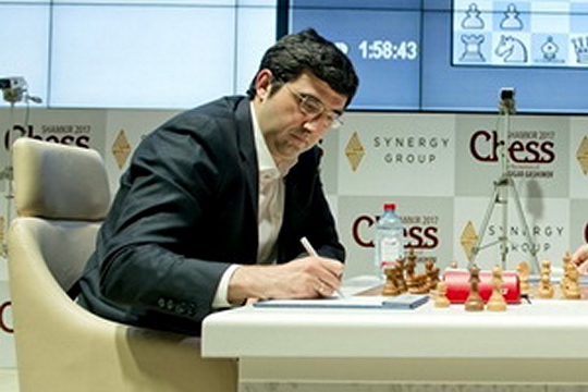 Владимир Крамник стал вторым на супертурнире в Шамкире